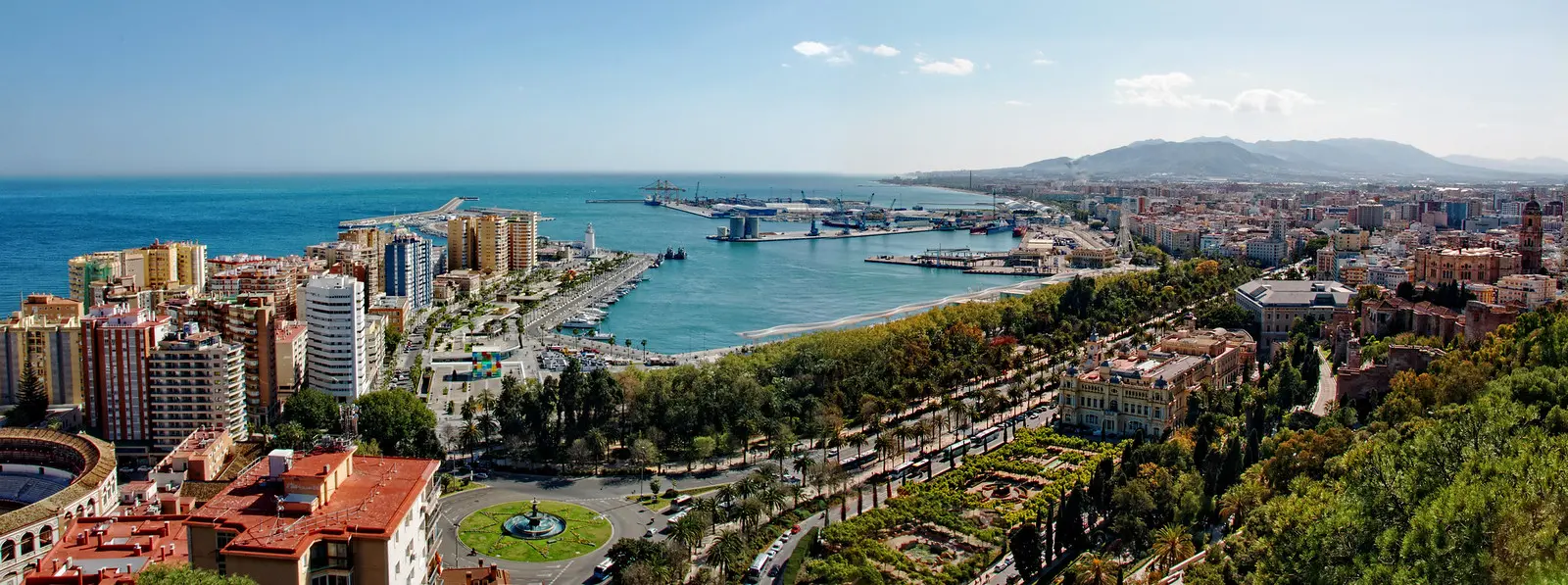 Panoramic view of the Costa del Sol